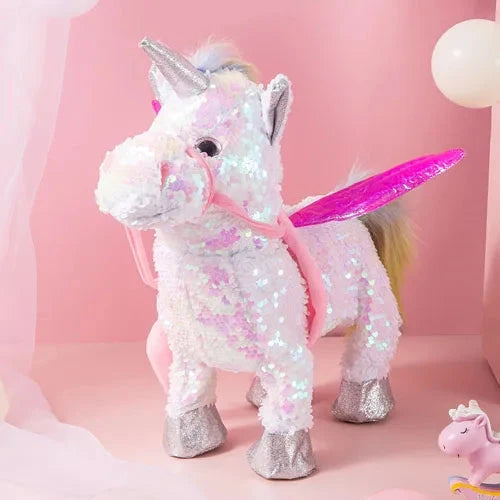 Unicorn Plush Toy Singing & Walking 12 Inch