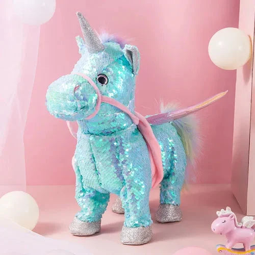Unicorn Plush Toy Singing & Walking 12 Inch
