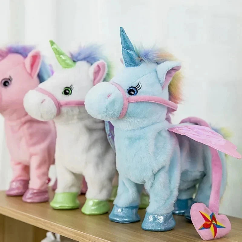 Unicorn Plush Toy Singing & Walking 12 Inch