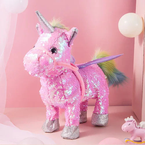 Unicorn Plush Toy Walking & Singing 12 Inch
