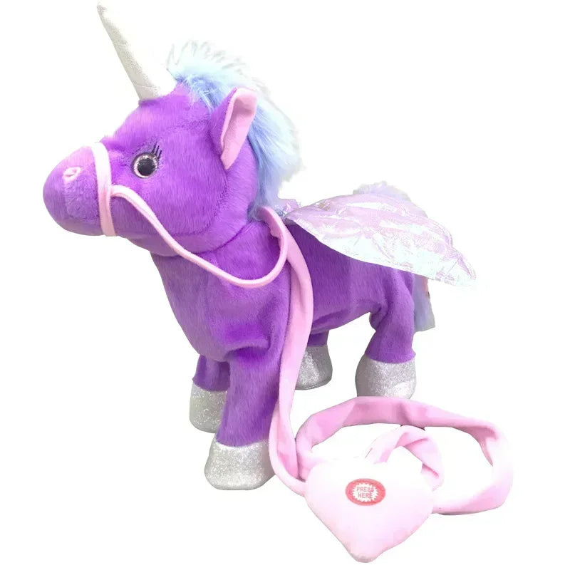 Unicorn Plush Toy Walking & Singing 12 Inch