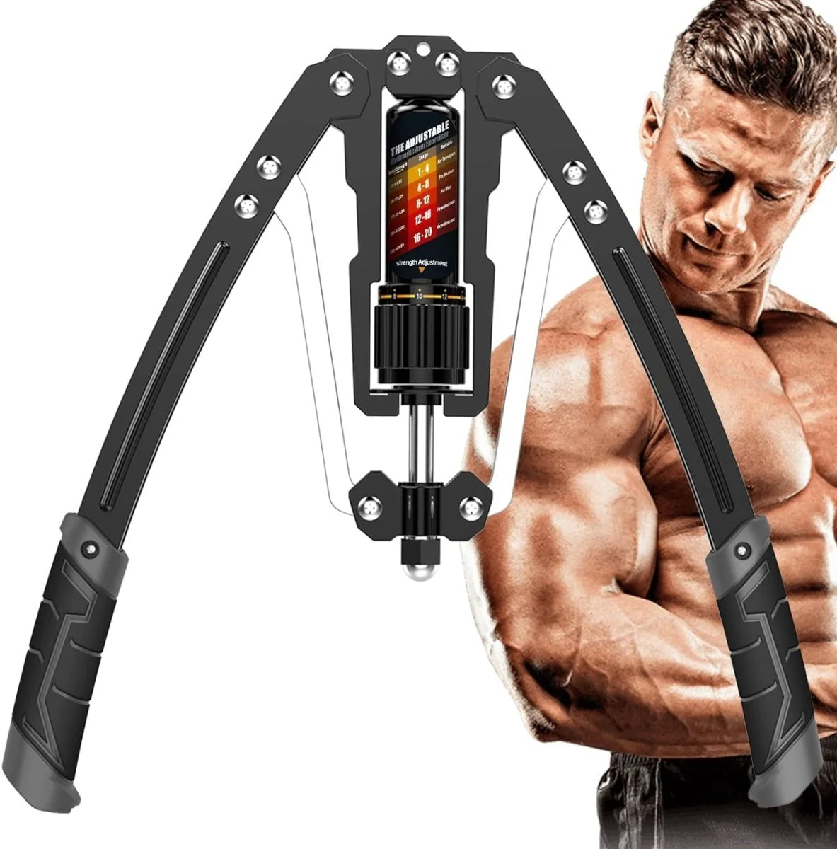 Upper-Body Exerciser Adjustable Hydraulic 22 to 441 lb