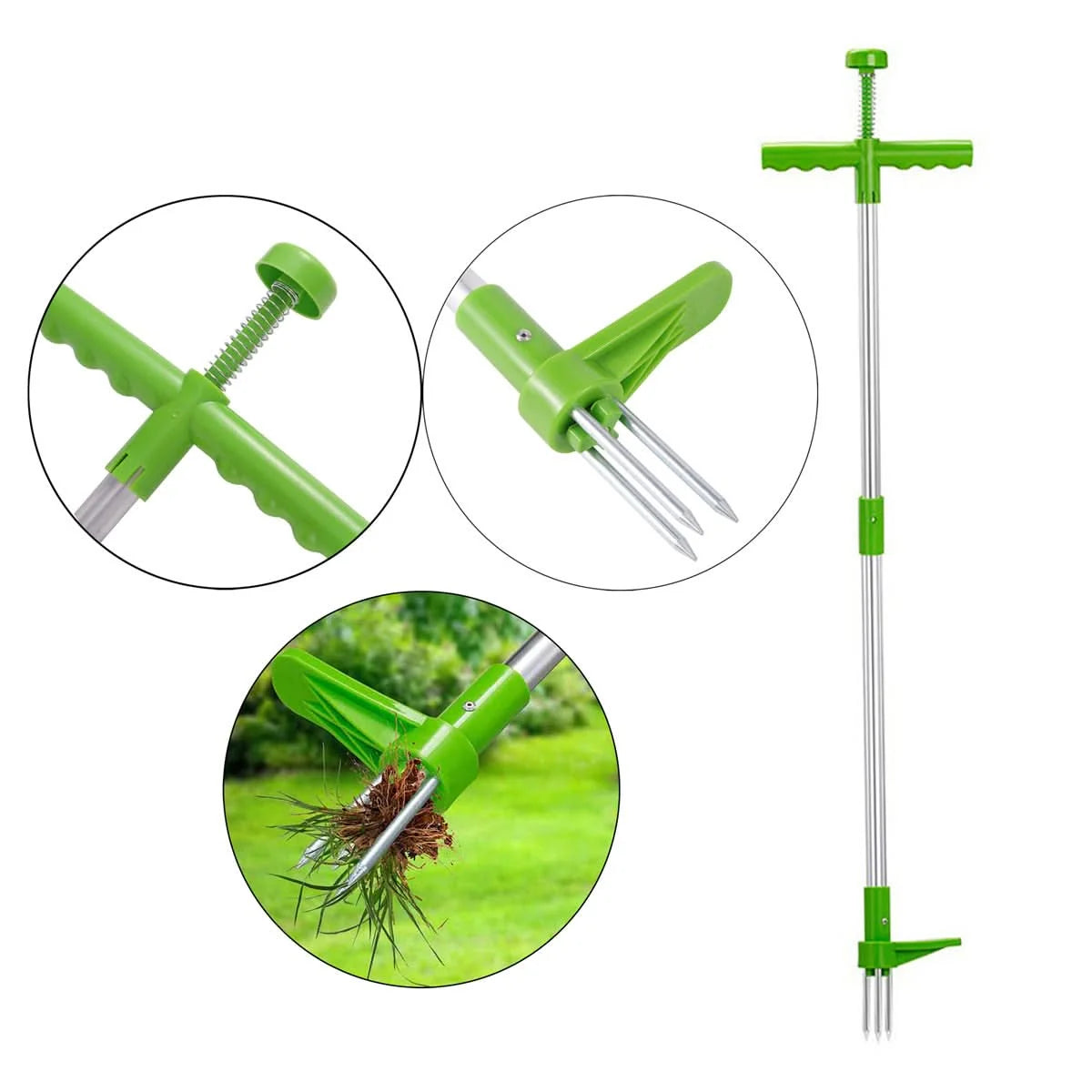 Upright Weed Puller 5-Claw Foot Pedal