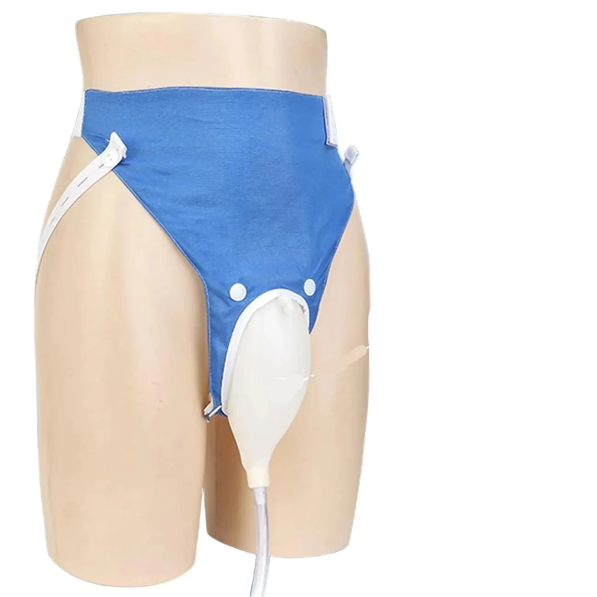 Urinary Drainage System Silicone Collector Adjustable Straps Dual Bags