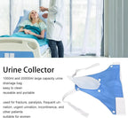 Urine Collection Bag Medical-Grade Silicone & Cotton Adjustable Straps