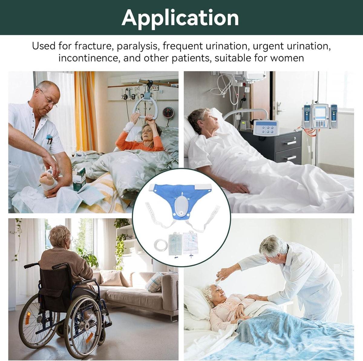 Urine Collection System Hands-Free Wearable Adjustable Waist Belt