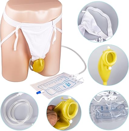 Urine Collection System Hypoallergenic Soft Receiver & Leakproof Reservoir