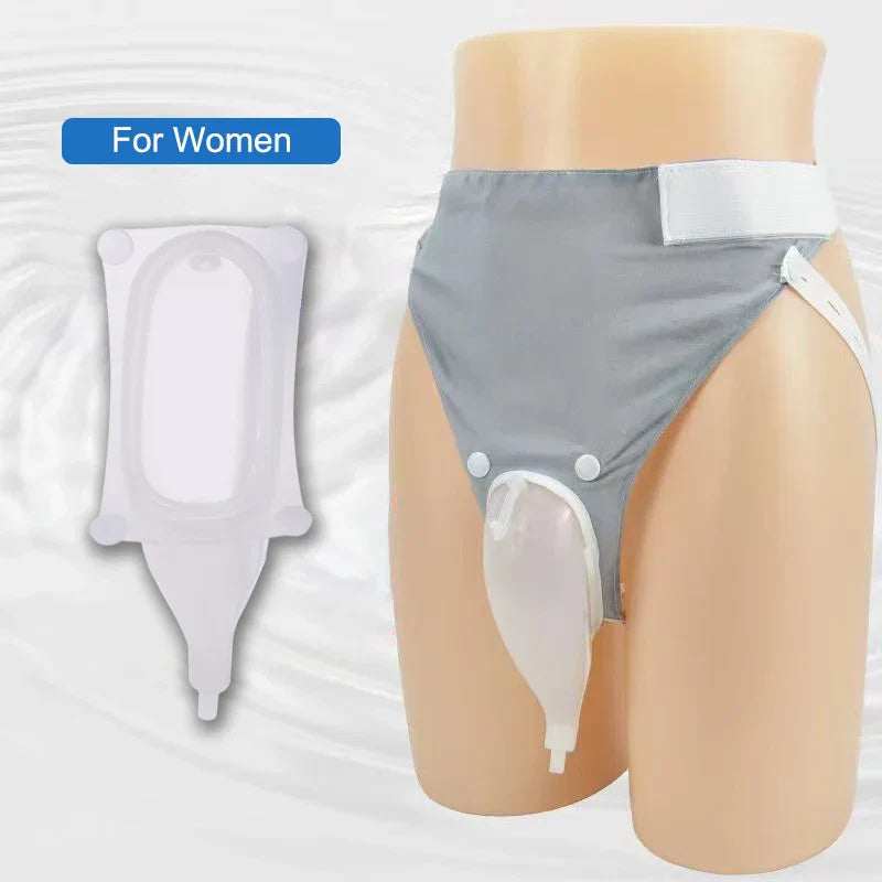 Urine Collector Leakproof Silicone Cavity & Breathable Cotton