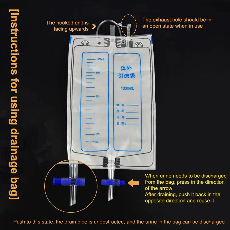 Urine Collector Leakproof Silicone Cavity & Breathable Cotton