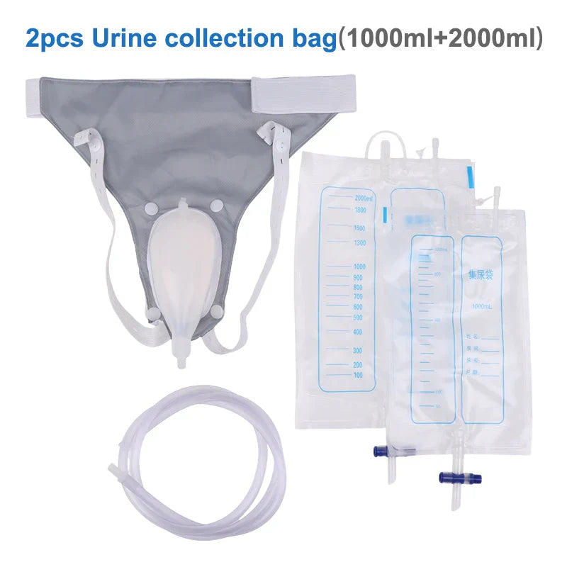Urine Collector Leakproof Silicone Cavity & Breathable Cotton