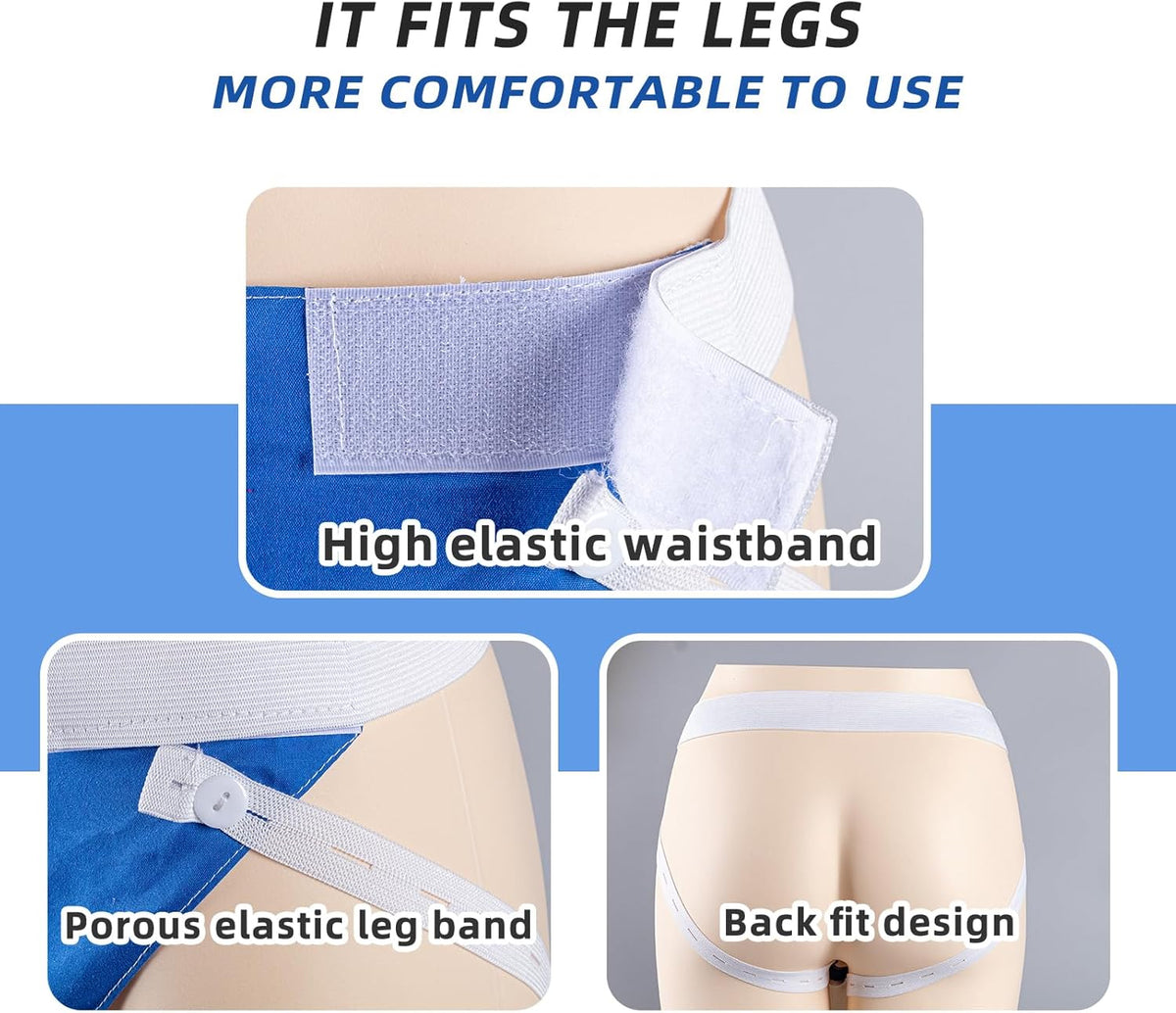 Urine Collector Wearable Silicone Bag 1000 mL Adjustable Straps