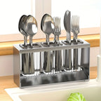 Utensil & Chopstick Holder Built-In Drainage Space-Saving