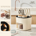 Utensil Holder 360° Rotating Four Compartments