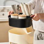 Utensil Holder 360° Rotating Four Compartments