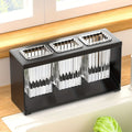 Utensil Holder Multi-Compartment Drain Base