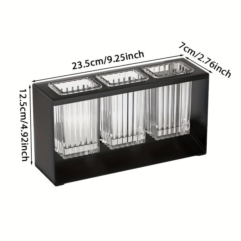 Utensil Holder Multi-Compartment Drain Base
