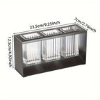 Utensil Holder Multi-Compartment Drain Base