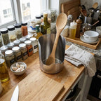 Utensil Holder Stainless Steel Space-Saving Countertop Organizer