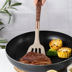 Utensil Set Heat-Resistant Silicone Ergonomic Handles 10-Piece