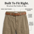 Utility Pants High-Waist Tapered Leg Deep Pockets