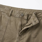 Utility Pants High-Waist Tapered Leg Deep Pockets