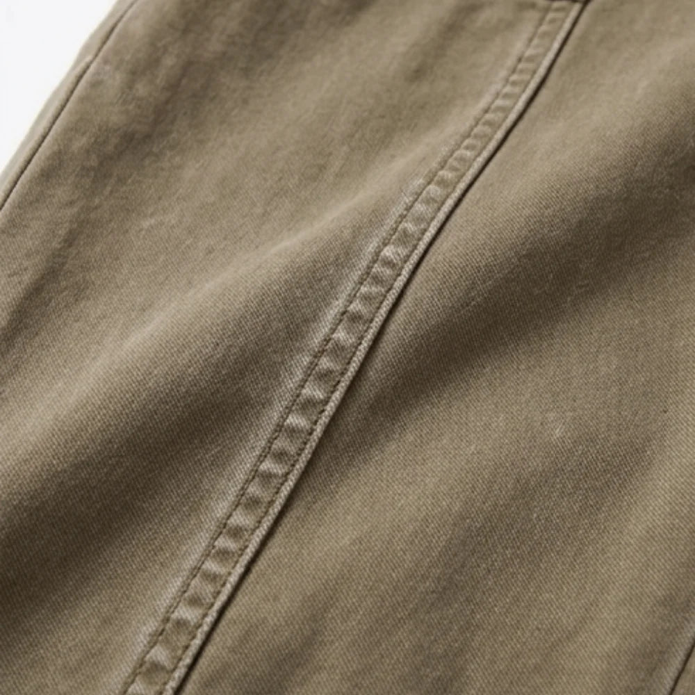 Utility Pants High-Waist Tapered Leg Deep Pockets