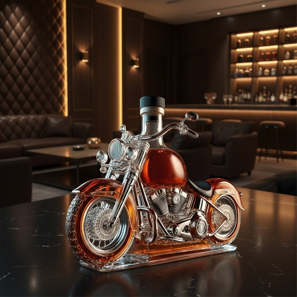 V-Twin Engine Crystal Whiskey Decanter