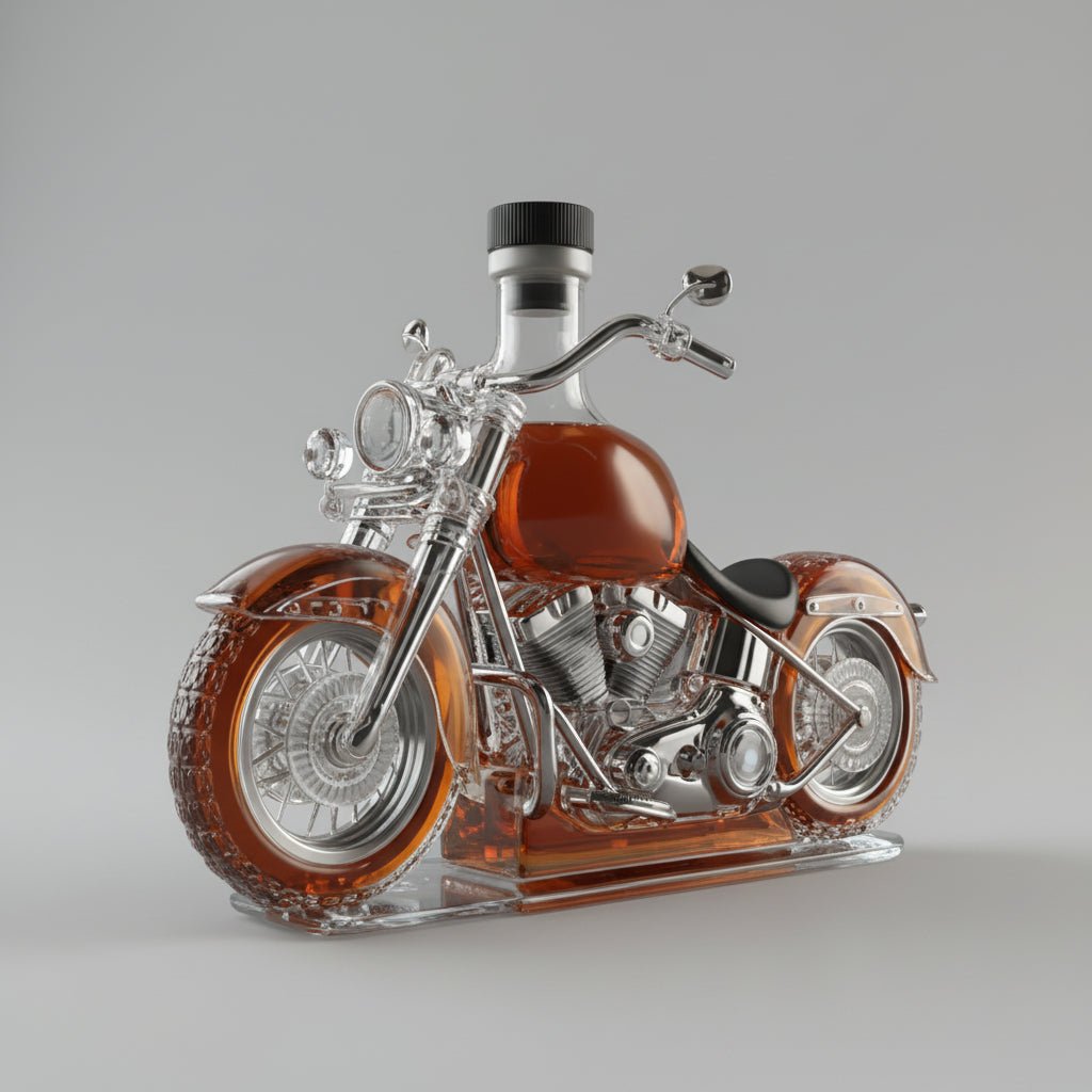 V-Twin Engine Crystal Whiskey Decanter