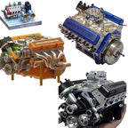 V8 Engine Model Kit Machined Metal & RC Compatible
