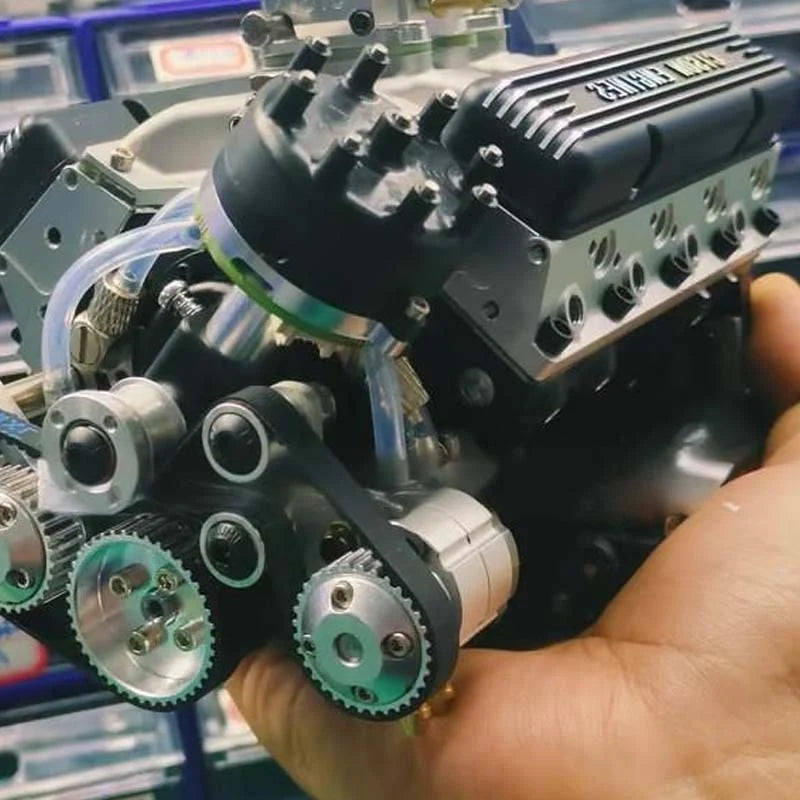 V8 Engine Model Kit Machined Metal & RC Compatible