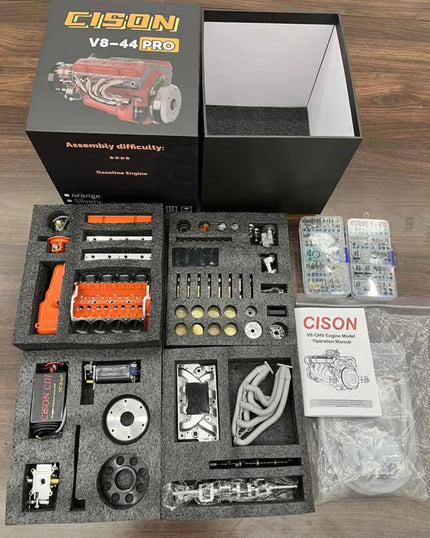 V8 Engine Model Kit Machined Metal & RC Compatible