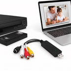 VHS To Digital Converter USB Plug-and-Play Composite & S-Video