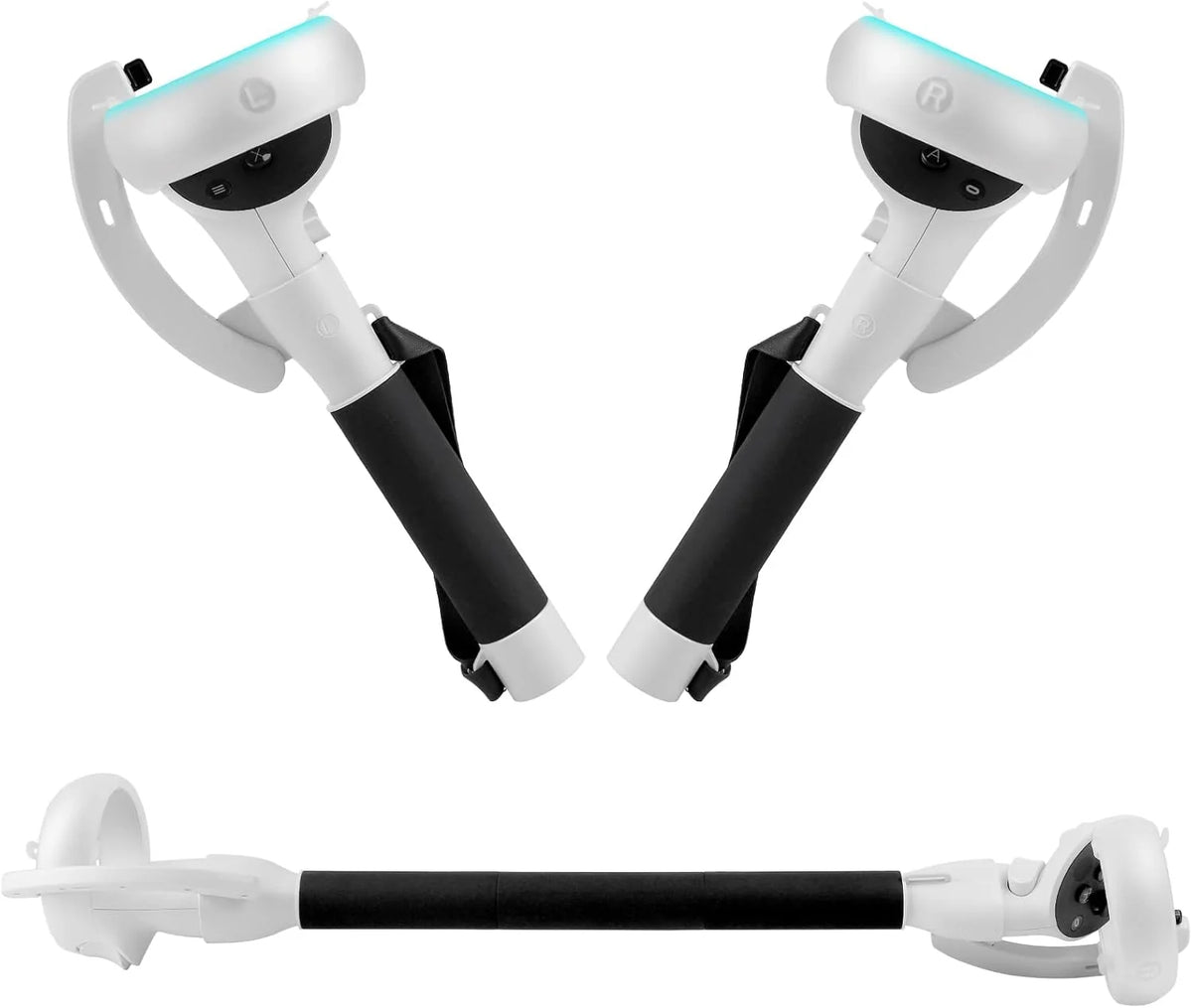 VR Controller Extensions Four Modes Leather Grips