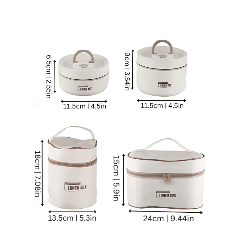 Vacuum-Insulated Stainless Steel Leak-Proof Lunch Box