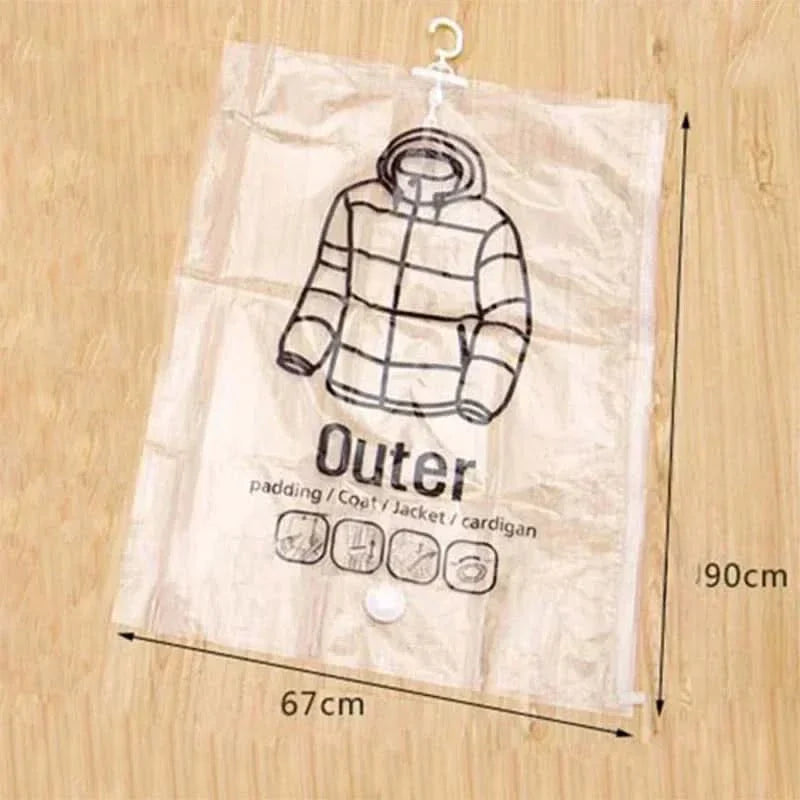 Vacuum Storage Bags Hanging Space-Saving Dustproof & Moisture-Resistant