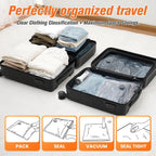 Vacuum Storage Bags Rechargeable Pump Zipper Seal