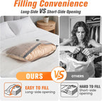 Vacuum Storage Bags Rechargeable Pump Zipper Seal