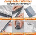 Vacuum Storage Bags Rechargeable Pump Zipper Seal