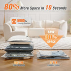 Vacuum Storage Bags Wireless Pump Zipper Seal