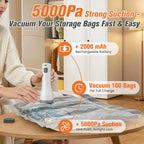 Vacuum Storage Bags Wireless Pump Zipper Seal