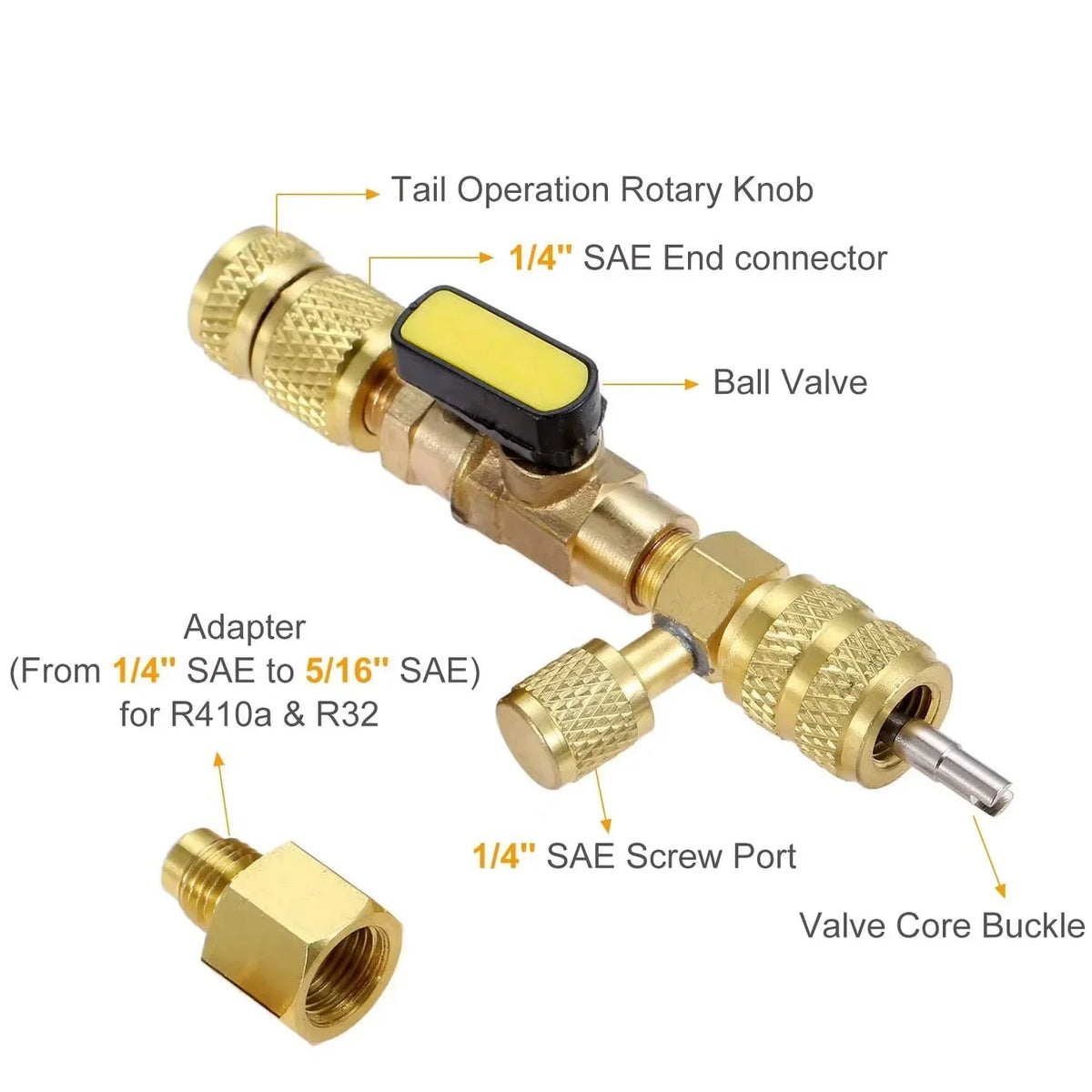 Valve Core Remover & Installer Dual Size Multi Refrigerant