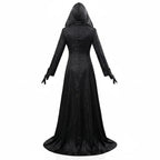 Vampire Cosplay Costume Jacquard Coat & Floor-Length Satin Gown