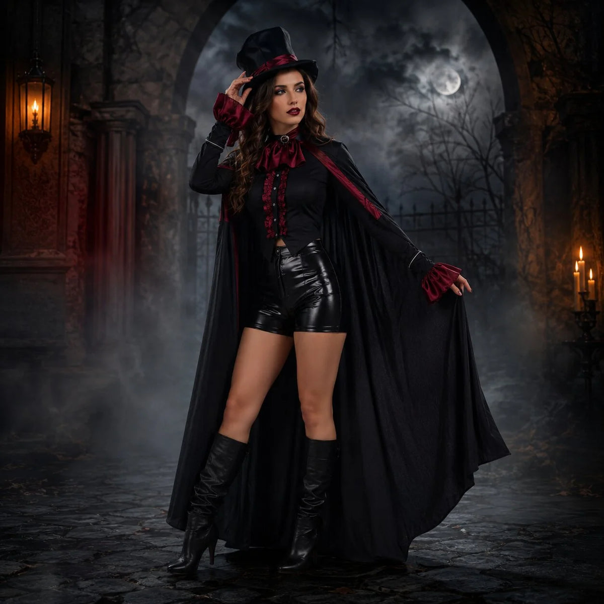 Vampire Costume Classic Halloween Unisex Outfit