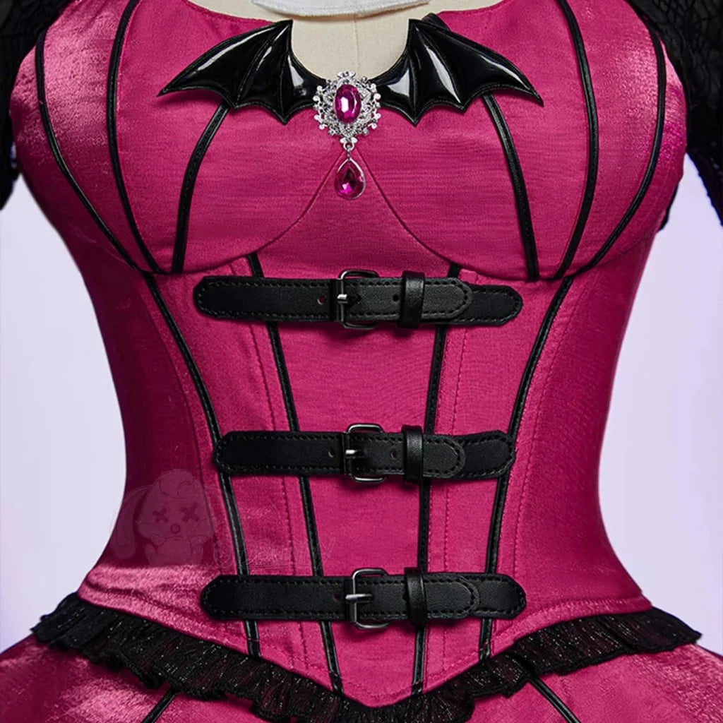 Vampire Costume Dress Gothic Long Sleeve Fitted