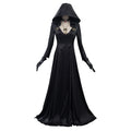 Vampire Costume Set Screen-Accurate Jacquard Coat & Satin Dress