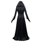 Vampire Costume Set Screen-Accurate Jacquard Coat & Satin Dress