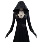 Vampire Costume Set Screen-Accurate Jacquard Coat & Satin Dress