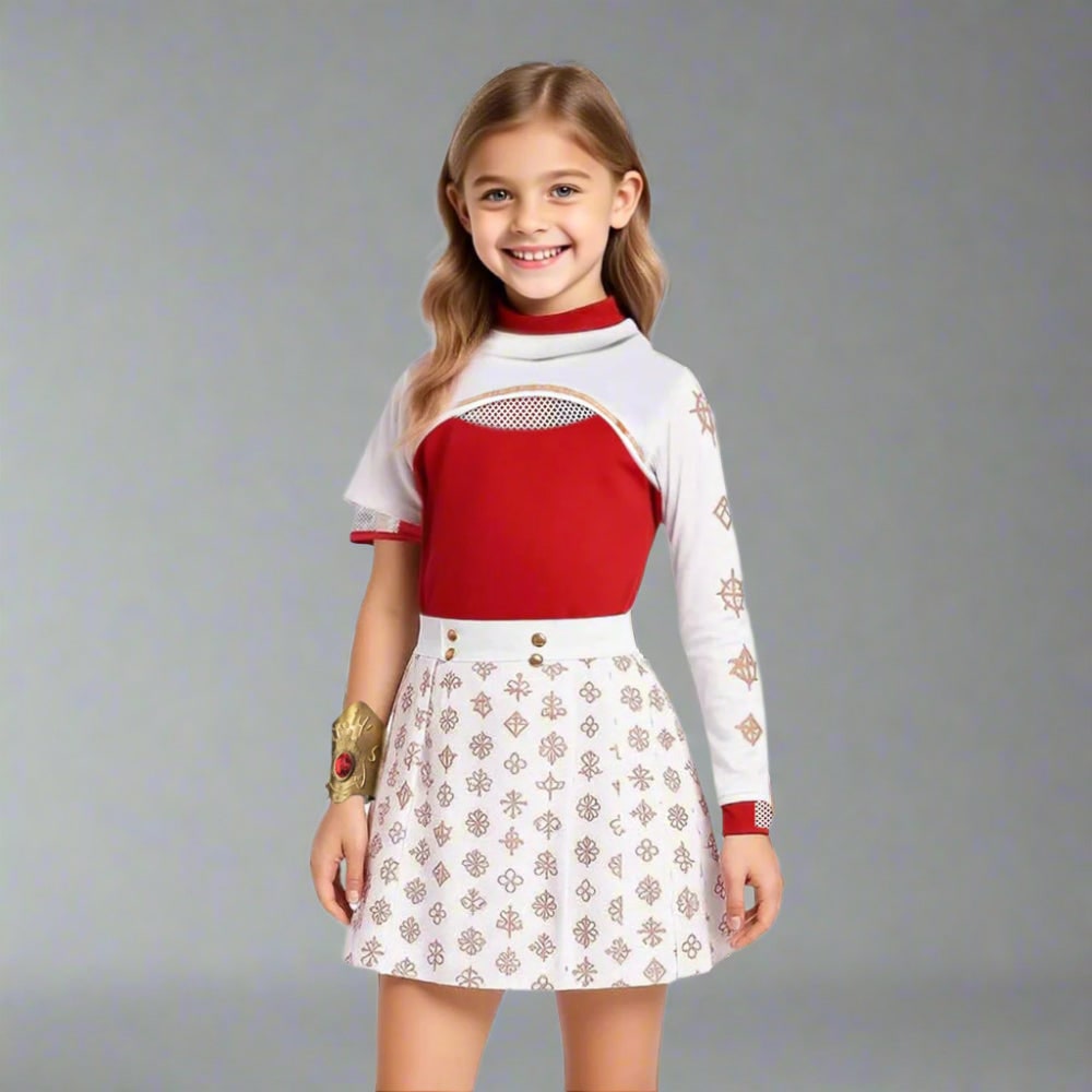 Vampire Costume Short-Sleeve With Wig Option