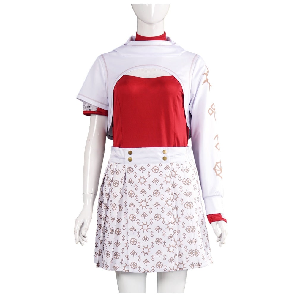 Vampire Costume Short-Sleeve With Wig Option