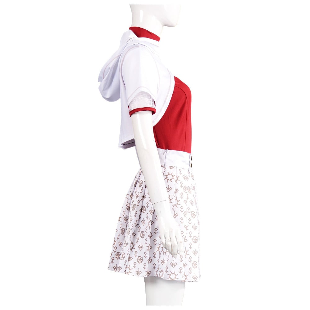 Vampire Costume Short-Sleeve With Wig Option